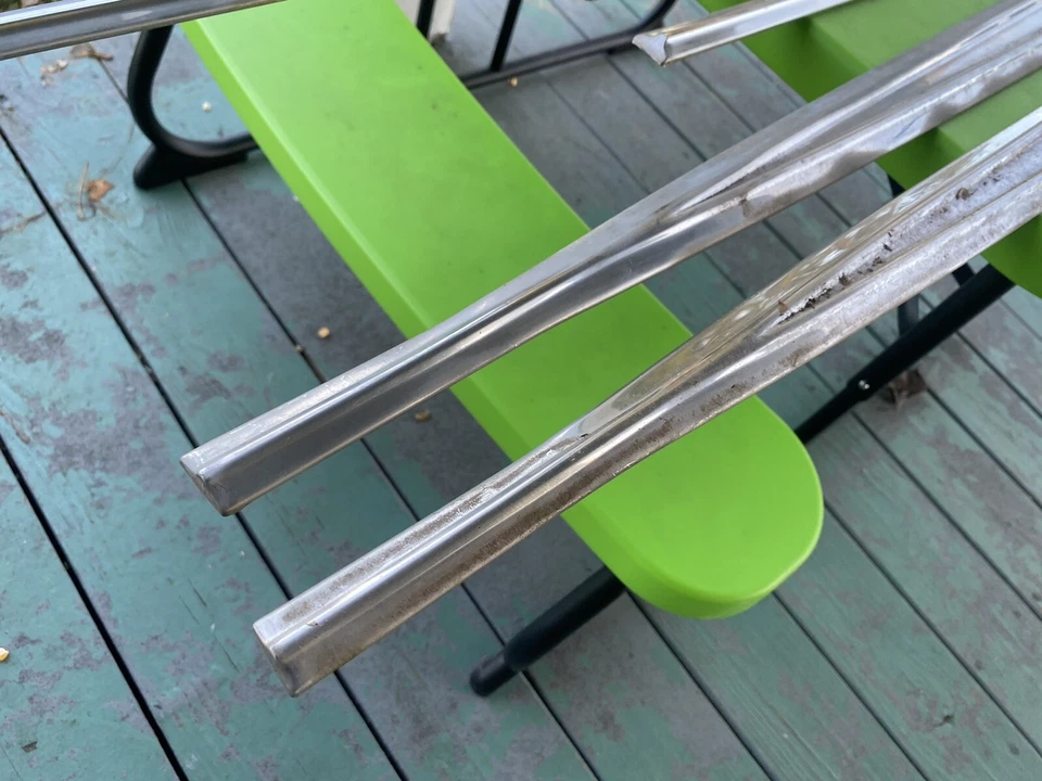 Ford Galaxie 500 1964 4 puertas cuarto de puerta delantera trasera acero inoxidable cromo juego de 6 piezas Foto 2 de 4