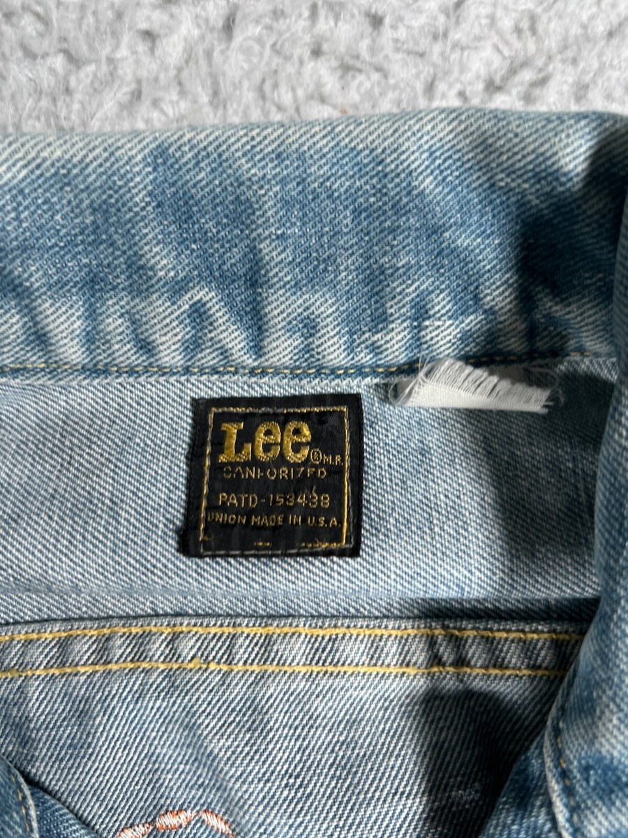 VINTAGE Lee Jacket Womens Medium Blue Denim 70's Union Made VINTAGE Lee Jacket Womens Medium Blue Denim 70's Union Made