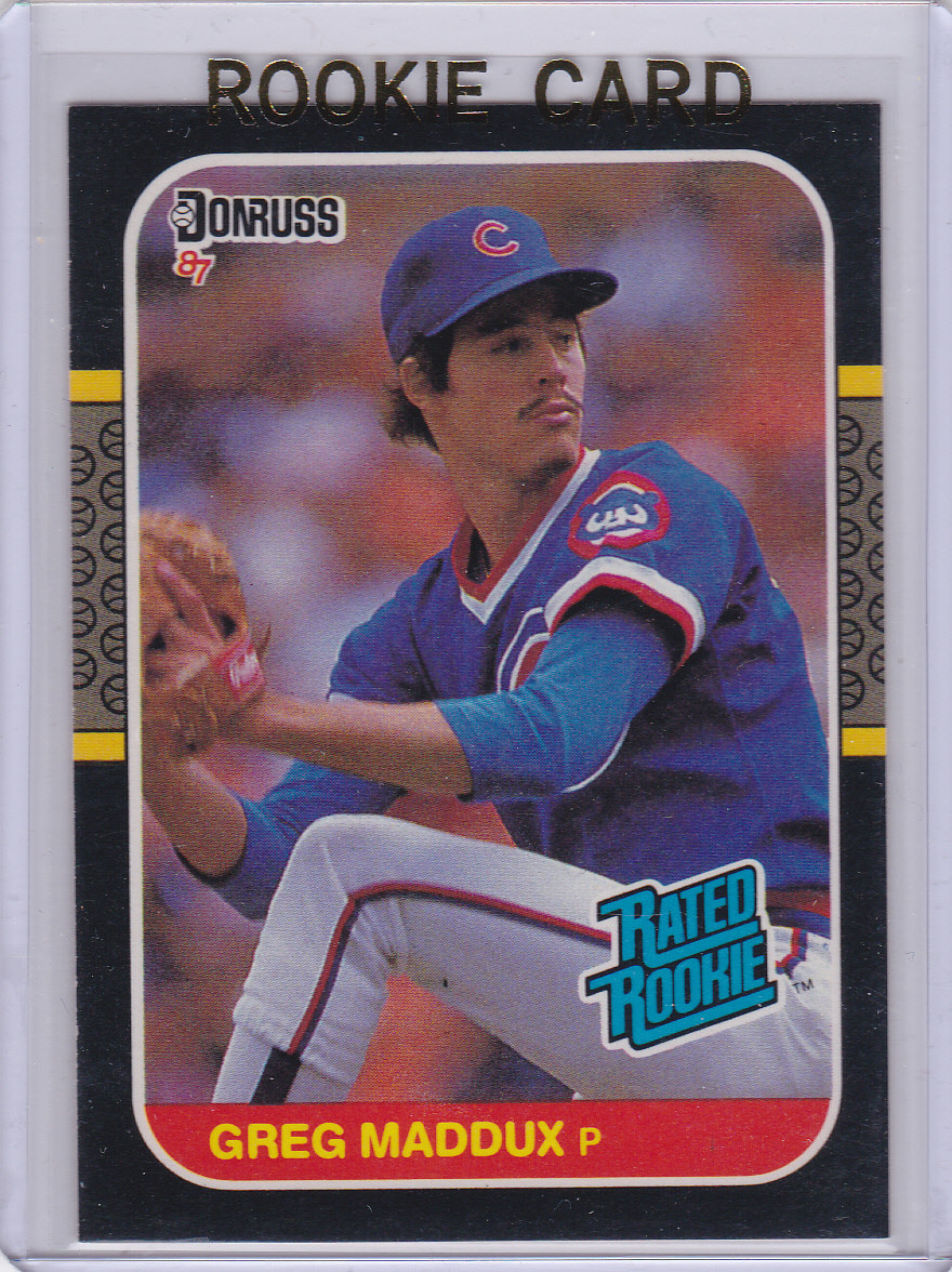 GREG MADDUX ROOKIE CARD 1987 Donruss Baseball Chicago Cubs Atlanta
