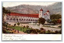 Mission And Grounds Santa Barbara CA California UNP UDB Postcard P16