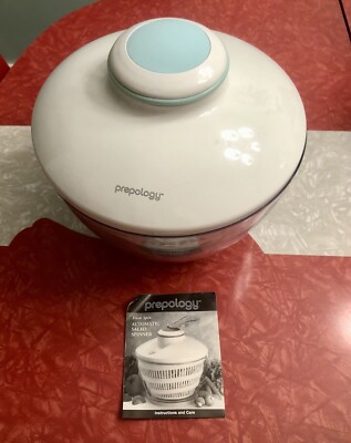 Salad Spinner Automatic Battery Operated Prepology 7 Quart NWOT