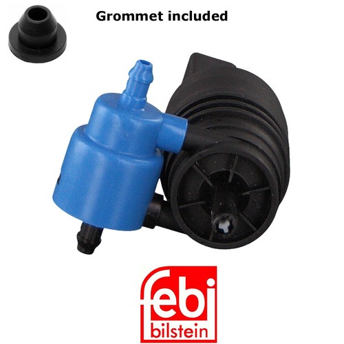 97-21 BMW i3 318ti Z3 2007-13 Mini Windshield Washer Double Pump & Grommet Febi - Picture 2 of 9