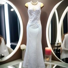 New Lipsy Size 10 Michelle Keegan Nude Foil lace applique maxi Prom Party dress