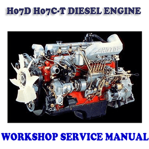 hino h07d h07c t diesel engine workshop service manual download pdf