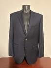Byron British Style Men’s Blazer Sport Coat Size 40R Navy Blue Wool 2 Button — photo 2