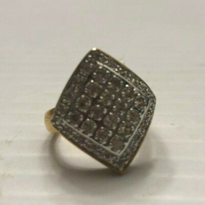 Elder-Beerman Size 6 Cubic Zirconia 14kt Electroplate Gold Ring New