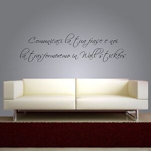 Wall Stickers Frasi Adesivo Murale Scritta Personalizzata Scrivi La Tua Frase Ebay