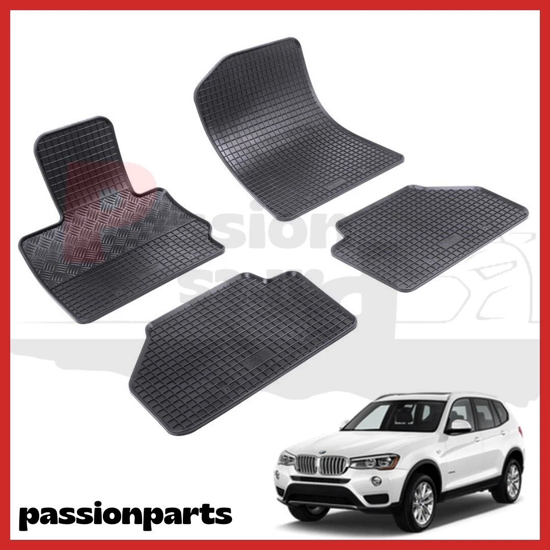 Set Tappetini Auto OMAC Premium In TPE – Compatibile Con BMW X3 F25 (2010-2017) – Incluse Protezione Per Bagagliaio – Antiscivolo E Alto Bordo