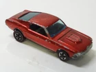Hot Wheels Redline CUSTOM MUSTANG RED  -  (395) 1968 HONG KONG