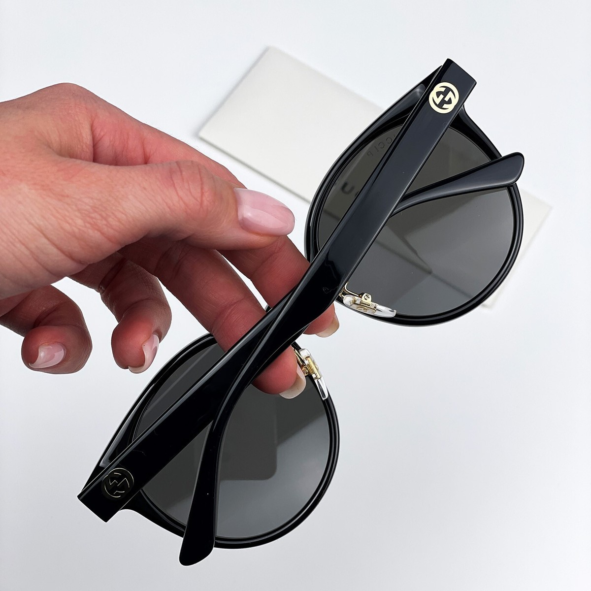 NEW Gucci GG1339SK 002 Black Grey Polarized Oval Women Sunglasses Gucci GG1339SK-002 Women main image 2