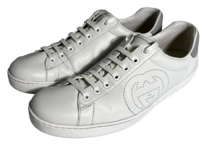 Gucci Ace Interlocking G Mens White Sneakers Size 10 US | 43.5 EU