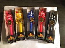 Bandai Power Rangers Pens Collectible Complete Set of 5 Saban Vintage 1994 - New