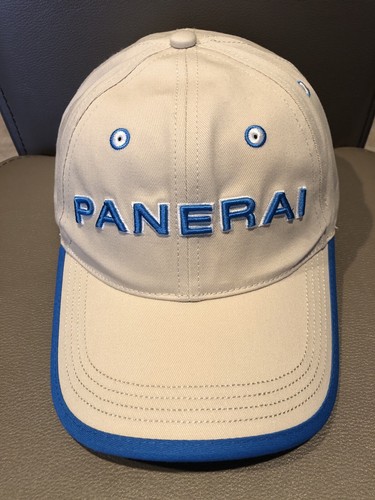 Official PANERAI Sports Cap Beige Blue Classic Yachts Watch Challenge NWT Mint