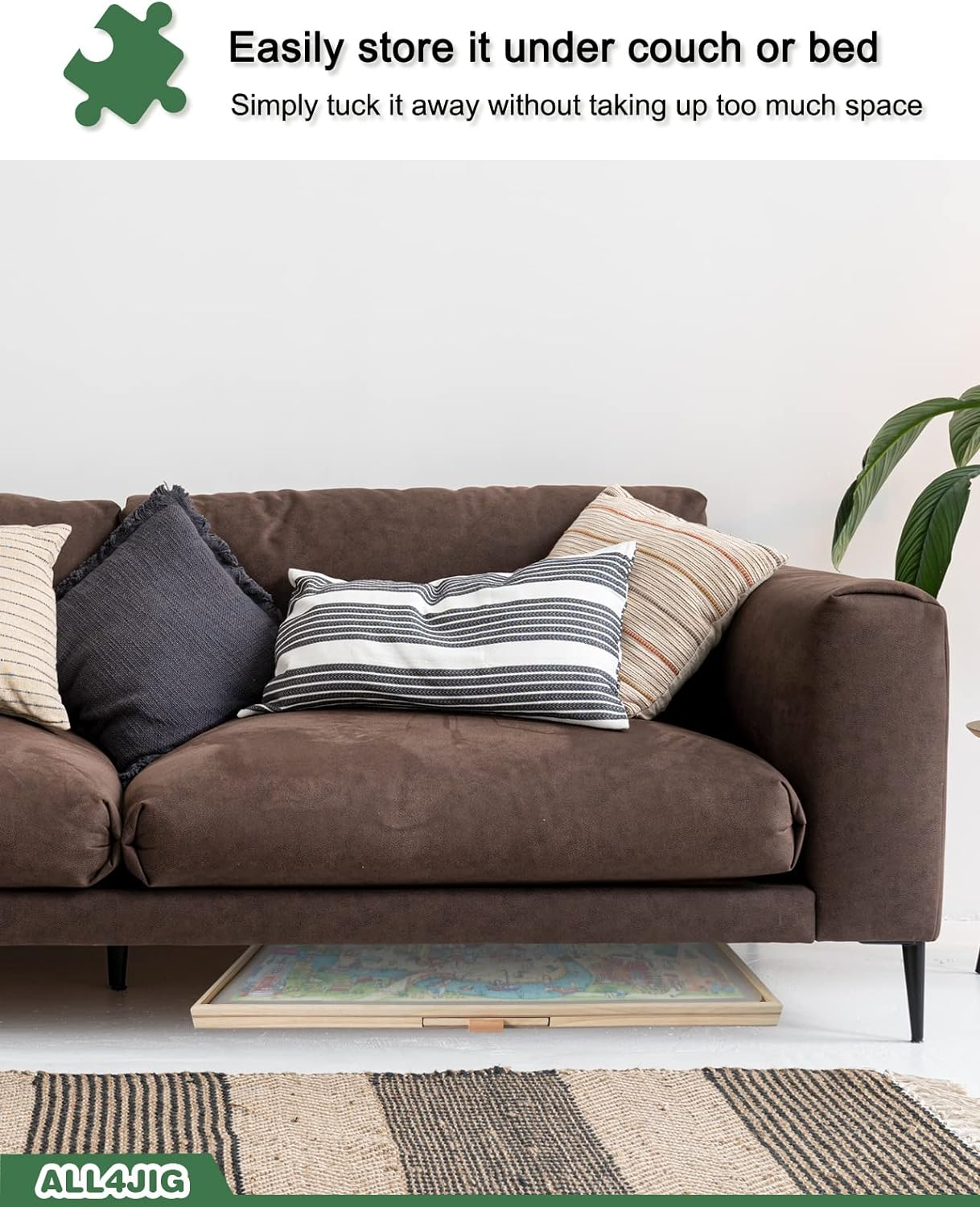 ALL4JIG 1500 Pieces Rotating Puzzle Board with 6 Drawers and Wooden Jigsaw Table eBay