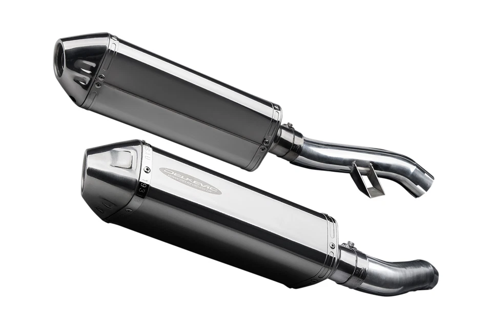 Yamaha FJR1300 06-24 Delkevic Slip On Exhaust 13" Stainless Tri-Oval Muffler Kit - Image 2 of 4