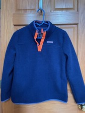 vineyard vines Kids XL Marthas Vineyard Blue 1/4 Snap Fleece pull over size XL