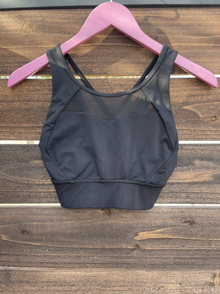 Lululemon Breathe it In Bra Black Sports Women's Size 6