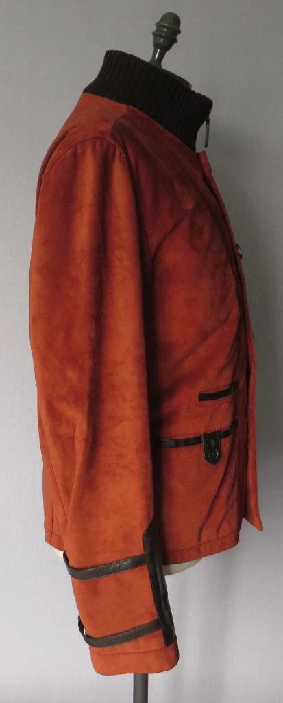 Giacca Gucci in pelle scamosciata rossa