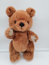 VTG Dakin 1981 Musical Wind Up 5 Way Jointed Swivel Bear Brown Soft Toy Plush