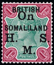 Somaliland Protectorate Scott O1-O5v Gibbons O1-O5b Mint Set of Stamps