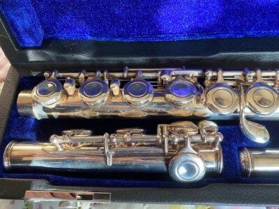 YAMAHA YFL-311 Flute Head Tube Silver with Hard Case Cover