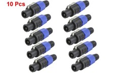 10 Pcs High Quality SPEAKON Male 4 Pole Pin Conductor Plug Audio Cable Connector