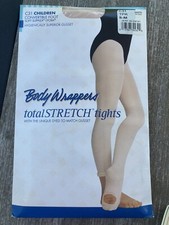 NWT Body Wrappers Total STRETCH Convertible Dance Tights Spandex T-Pink CS/CM
