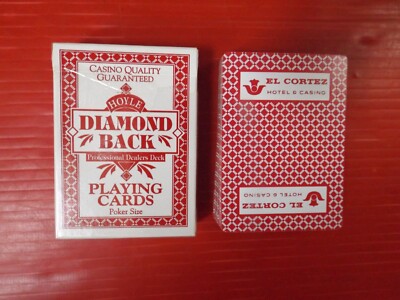 VTG 1997 El Cortez Hotel Casino  Red Hoyle Playing Cards Privet collection #211