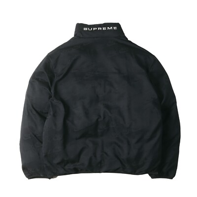 Supreme 21SS NIKE Snake Logo Reversible Puffy Jacket Black
