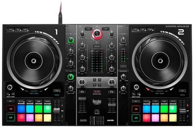 Hercules DJControl Inpulse 500 DJ-Controller 2-Kanal USB Schwarz - Gebraucht