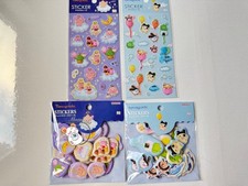 Tamagotchi Stationary Sun Star Mametchi Kuriten Puffy Stickers US Seller 
