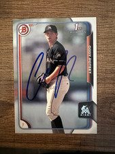 Cody Poteet 2017 Miami Marlins SIGNED 1st Bowman in person Auto #BD108