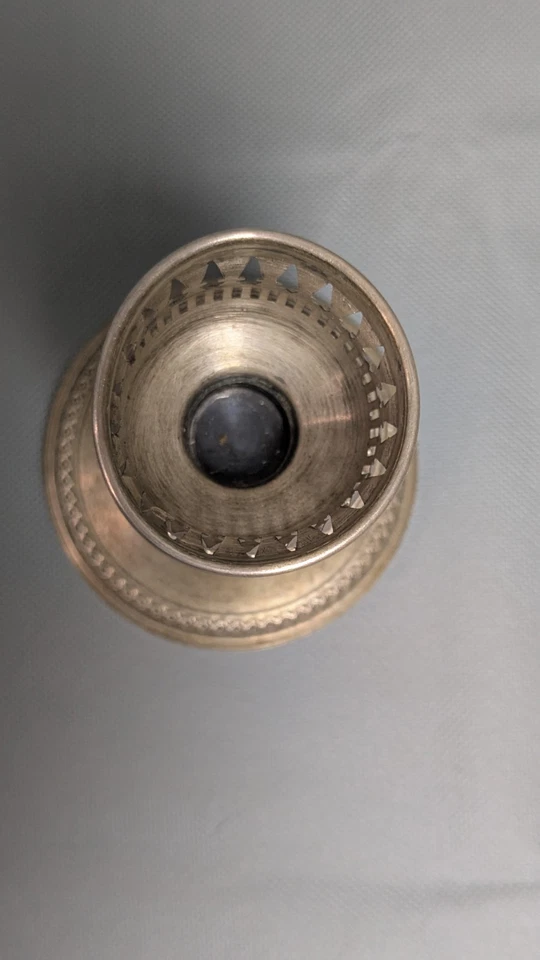 Antiguo candelabro de plata de ley Rogers reforzado con peso 3001 Foto 4 de 4