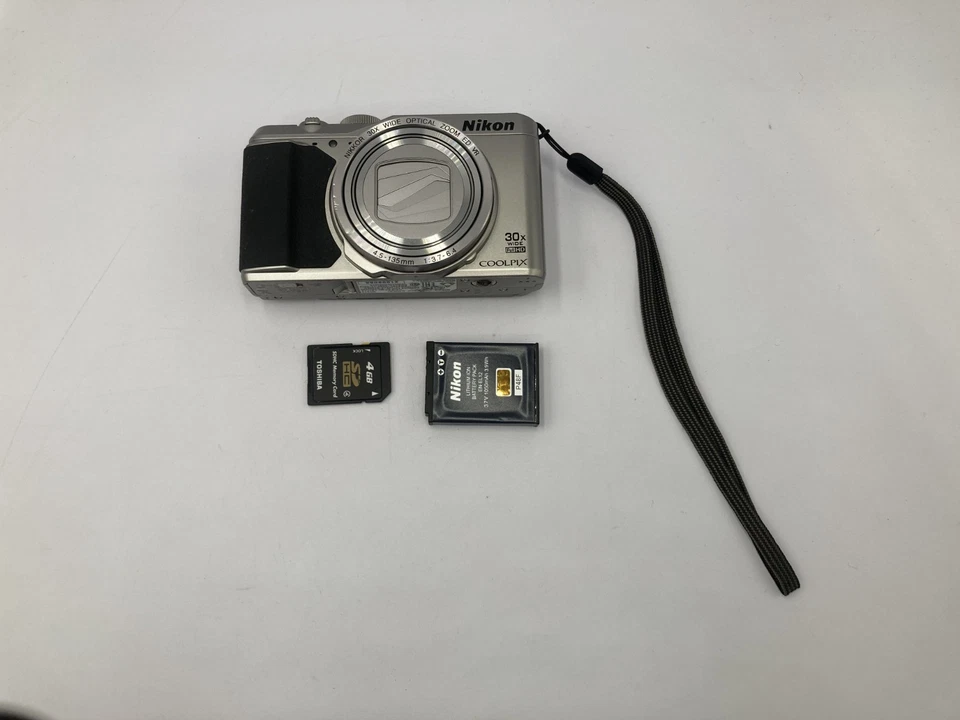 Excellent Nikon COOLPIX S9900 silver Digital Camera From Japan 2162 - Image 4 of 4