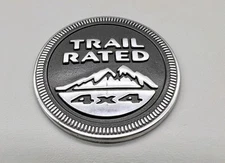 OEM (1)🔥Jeep Trail Rated 4x4 Fender Emblem Badge Decal Logo Factory Stock