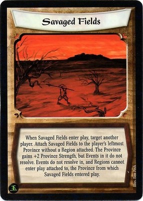 Savaged Fields - Ambition's Debt - Legend of the Five Rings CCG