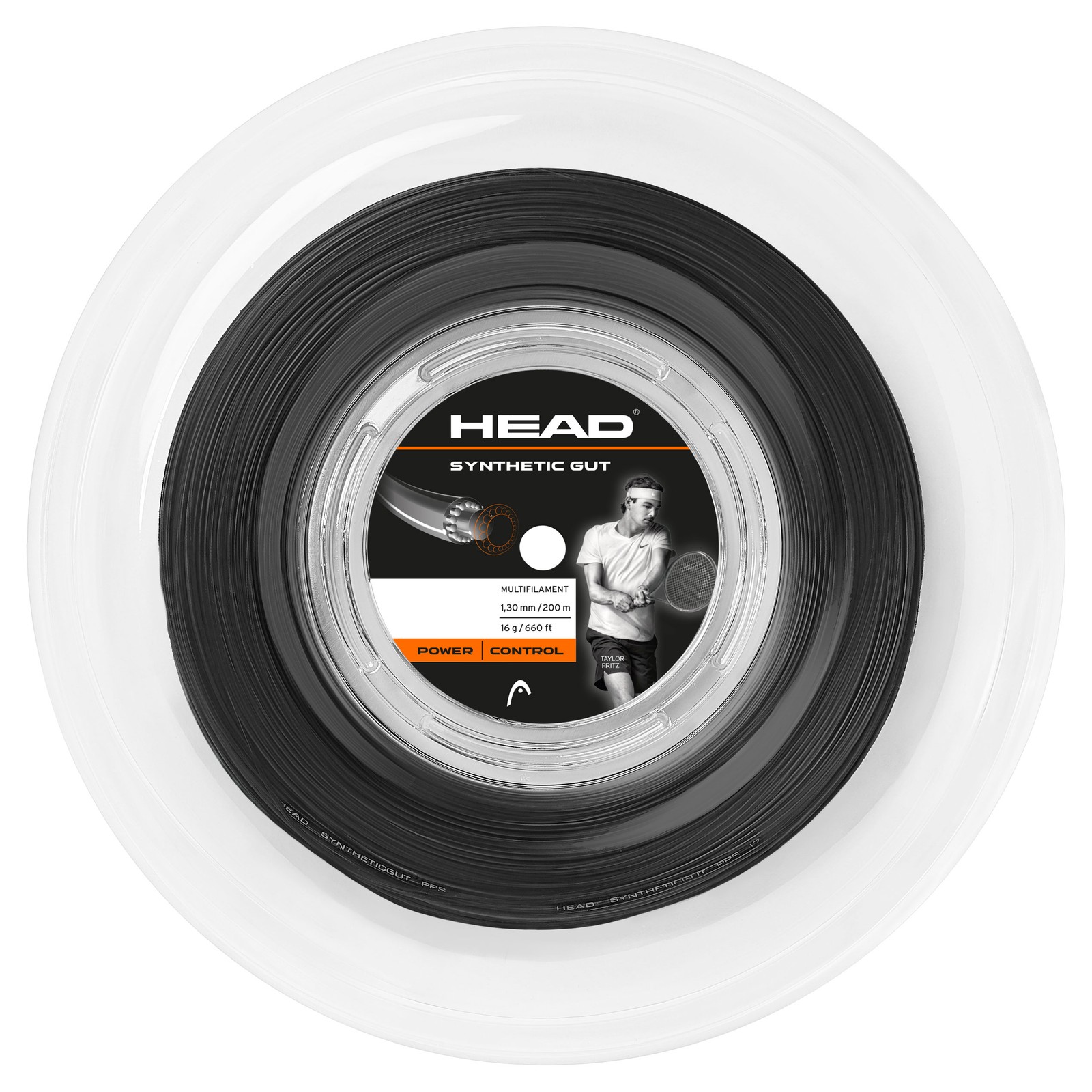 Head Synthetic Gut 16 1.30mm Tennis Strings 200M Reel