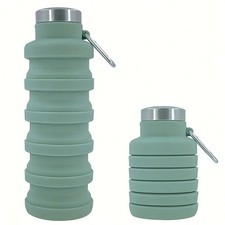 Silicone collapsible water bottle, 500ml
