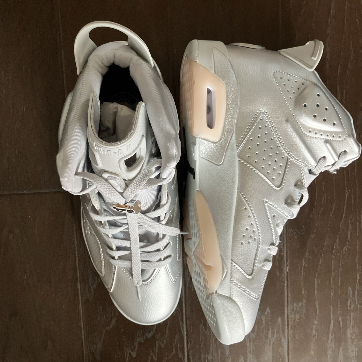 Size 11 - Paris Saint-Germain x Air Jordan 6 Retro Silver | eBay