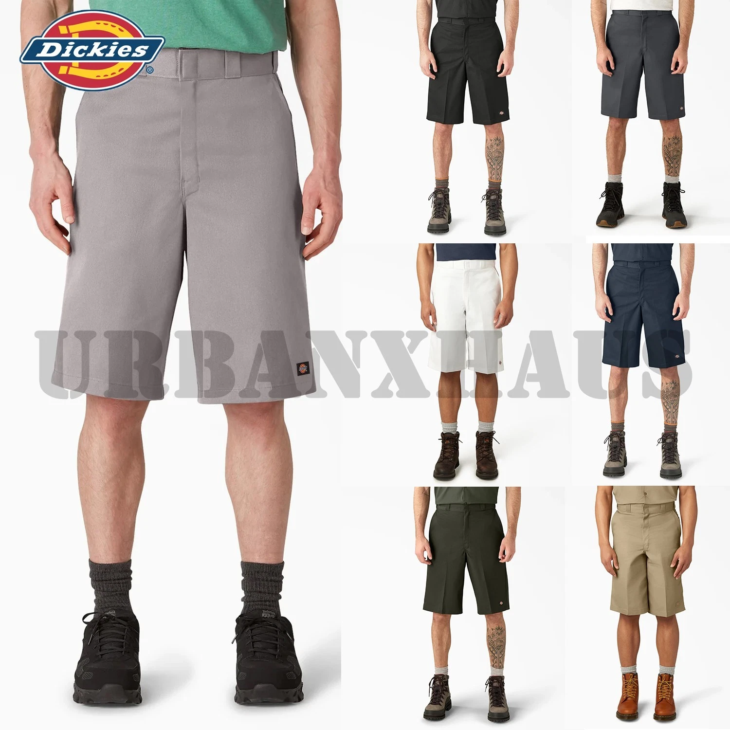 Dickies Men's 42283 13" Loose Fit Multi Pocket Work Shorts (28 to 50)
Opens in a new window or tab