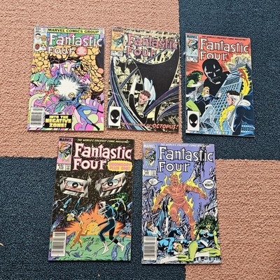 Lot Fantastic Four 251 267 278 279 289 Vol. 1 1986 Marvel Comics Comic Book Z6js