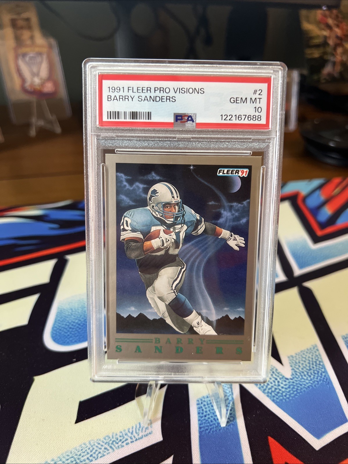 1991 Fleer Pro Visions Barry Sanders #2 PSA 10 Fresh Grade! Low Pop Gem Mint