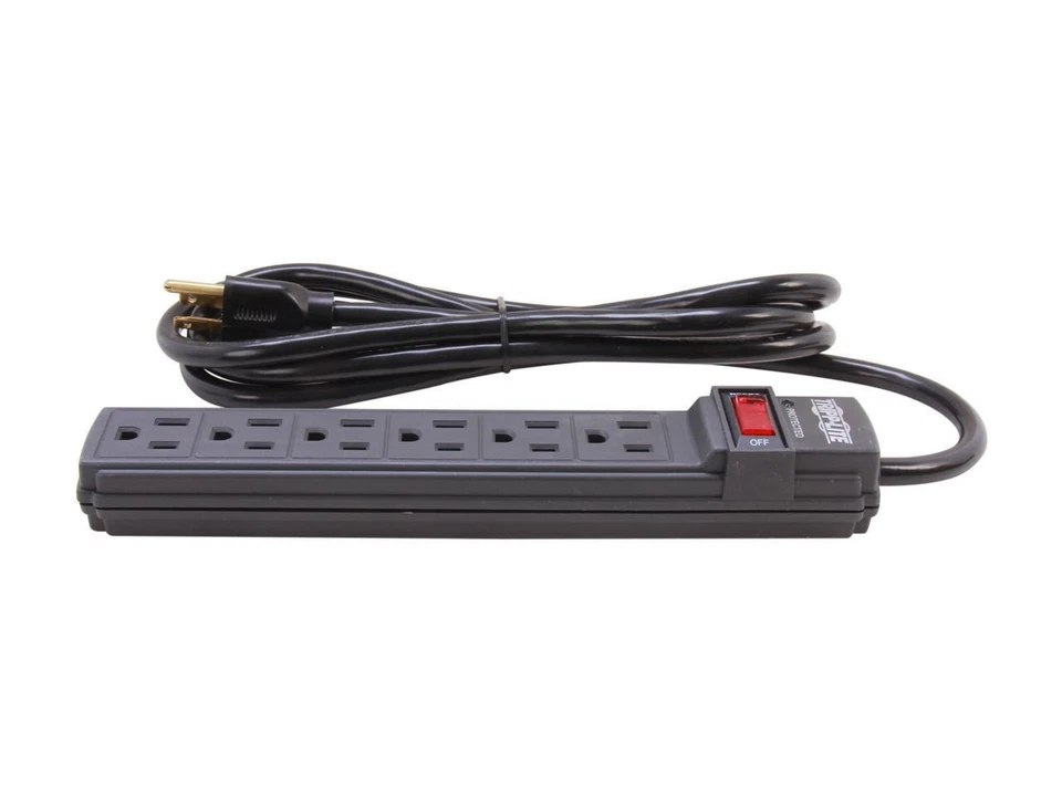 TRIPP LITE TLP6B 6 Feet 6 Outlets 360 Joules Protect It! Surge Suppressor Black - Image 3 of 4