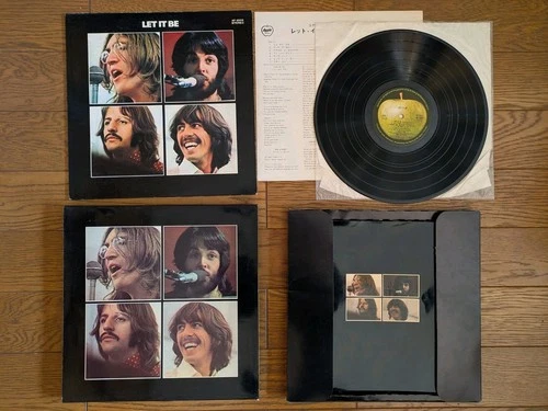 THE BEATLES Let It Be LP 1970 Japan Box Set w/ Photo Book AP-9009