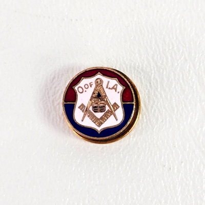 #ad O.OF I.A. Order of Independant Americans Masonic Enamel Pin Brooch $6.95