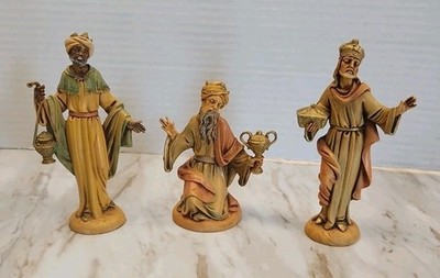 3 Fontanini 5  Figure Depose Italy Spider Mark 1973 - 1988 Kings Wise Men