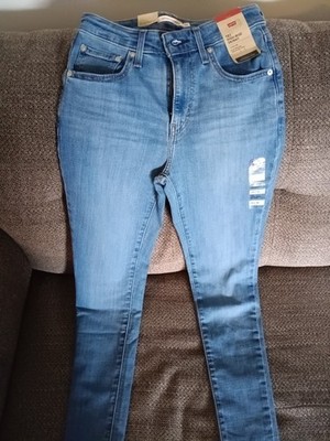 NWT LEVI'S WOMEN'S 721 HIGH RISE SKINNY JEANS,,,SIZE 28x30,LEVI'S BLUE JEANS,,