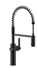 Moen 87580BL Joric Chrome One-Handle High Arc Kitchen Faucet, Matte Black