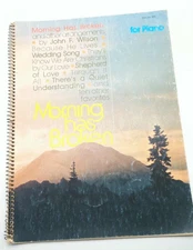 1977 Morning Has Broken  Sheet Music Songbook for Piano John Wilson Spiral Bound