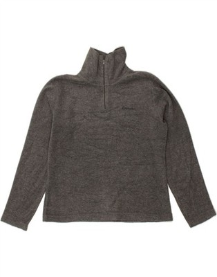 Invicta Damen Fleecepullover mit Reißverschluss am Ausschnitt UK 14 mittelgrau Polyester AM03